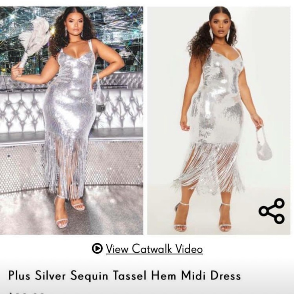 Sequin fringe dress from PLT - Picture 1 of 1